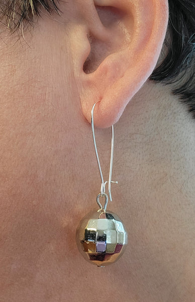 Disco Ball Drop Earrings