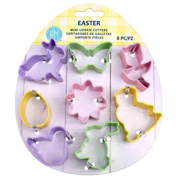 Mini Easter 8 PC Color Cookie Cutter Set
