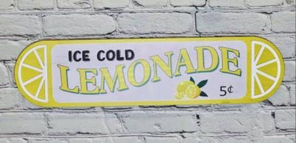 Ice Cold Lemonade Sign