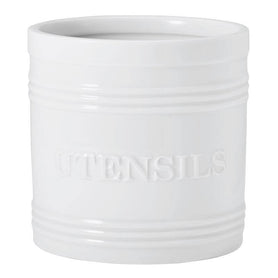 Everyday White Bistro White Utensil Crock