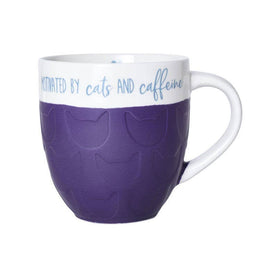 Pfaltzgraff 20 oz. Mug,  Motivated by Cats and Coffee