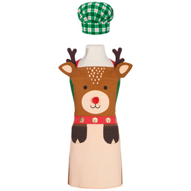 Rudolph Daydream Kid's Christmas Apron & Hat Set