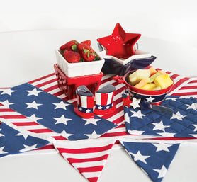 Patriotic Uncle Sam Hat 4th Of July Salt & Pepper Shaker Set