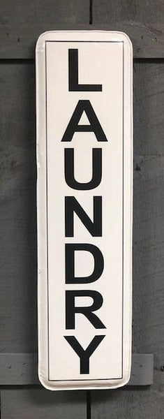 Metal Laundry Sign Tall