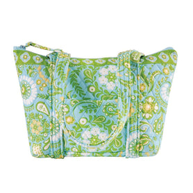 Samara Green Floral Tote Bag 14" x 8.5"