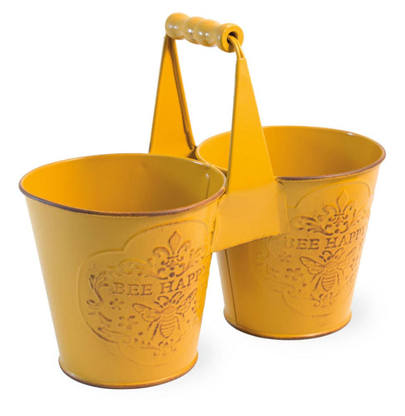 Bee Happy Divided Metal Tin