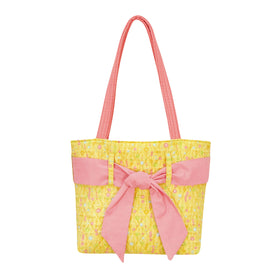 Lemon Yellow Fizz Tote Bag 13" x 10"