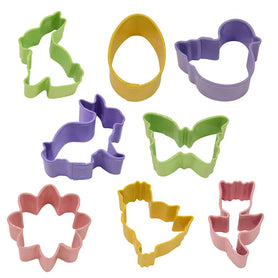 Mini Easter 8 PC Color Cookie Cutter Set