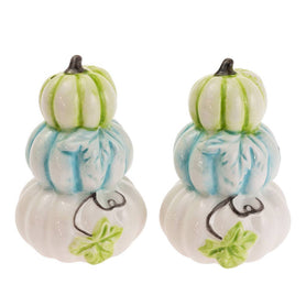 Chinoiserie Pumpkins Ceramic Salt & Pepper Shaker Set