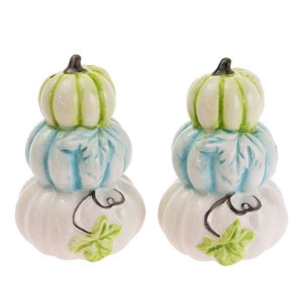 Chinoiserie Pumpkins Ceramic Salt & Pepper Shaker Set