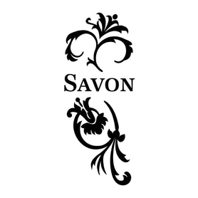 Savon art vinyl container bottle label decal
