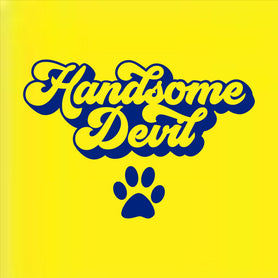 Handsome Devil tie on dog / pet bandana