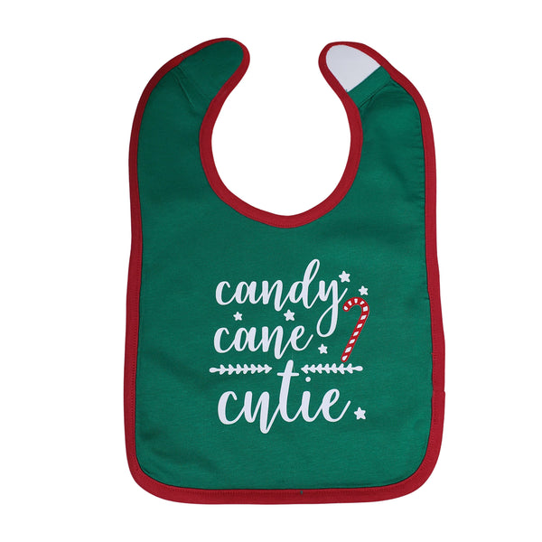 Candy Cane Cutie bib