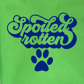 Spoiled Rotten tie on dog / pet bandana. You choose color.
