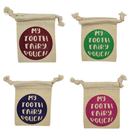 Circle "My Tooth Fairy pouch" tooth pouch