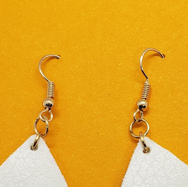 NOT TODAY HEIFER faux leather earrings