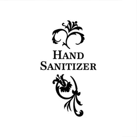 Hand Sanitizer Bottle Decal, Art Vinyl Label, Choose Your Color