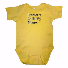 Brother's Little Minion Baby Bodysuit
