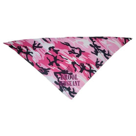Drool Sergeant tie on, triangle dog / pet bandana. Do you have a dog breed that drools? Drooler, military, pet humor, dog accessories