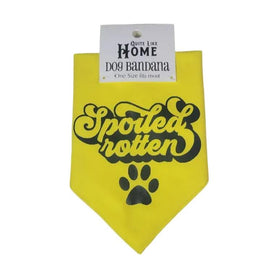 Spoiled Rotten tie on dog / pet bandana. You choose color.