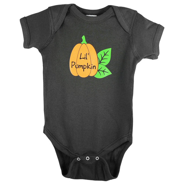 Three color Lil' Pumpkin infant bodysuit | creeper | one piece. You choose color