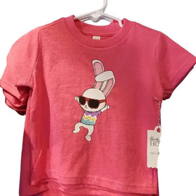 Cool, excited dancing bunny unisex TODDLER t-shirt. Spring, Easter, fun, hip hop