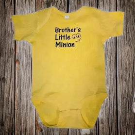 Brother's Little Minion Baby Bodysuit