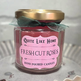 Fresh Cut Roses Scented Jar Candle, 4 oz. Floral Scented