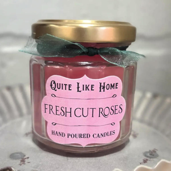 Fresh Cut Roses Scented Jar Candle, 4 oz. Floral Scented