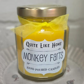 Monkey Farts Scented Jar Candle, 6.5 oz. Fruity, Tropical Scent
