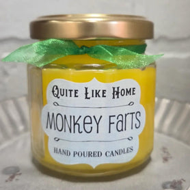 Monkey Farts Scented Jar Candle, 4 oz. Fruity, Tropical Scent