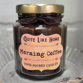 Morning Coffee Scented Jar Candle, 6.5 oz. Strong Coffee Scent