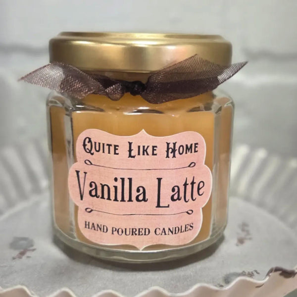 Vanilla Latte Scented Jar Candle, 4 oz.