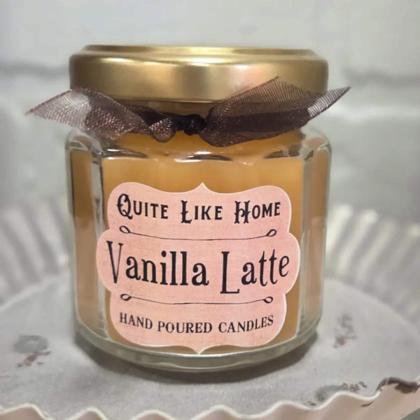 Vanilla Latte Scented Jar Candle, 4 oz.