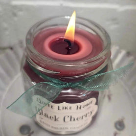 Black Cherry Scented Jar Candle, 4 oz.