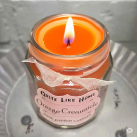 Orange Creamsicle Scented Jar Candle, 4 oz. Orange Vanilla Scent