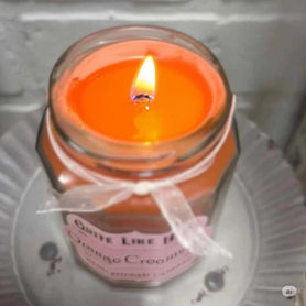 Orange Creamsicle Scented Jar Candle, 6.5 oz. Orange Vanilla Scent
