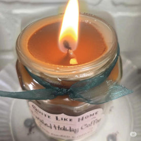 Twisted Holiday Coffee Scented Jar Candle, 6.5 oz. Christmas morning, coffee, mint, butter