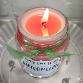 Watermelon Scented Jar Candle, 4 oz.