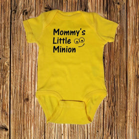 Mommy's Little Minion Bodysuit: 100% Cotton Infant Creeper