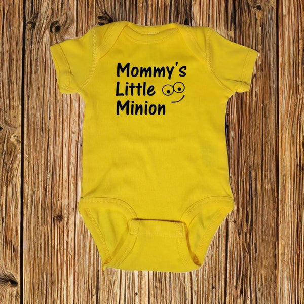 Mommy's Little Minion Bodysuit: 100% Cotton Infant Creeper