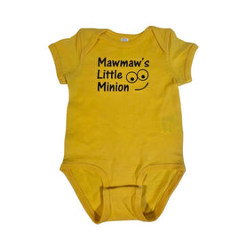 Mawmaw's Little Minion Bodysuit: 100% Cotton Infant Creeper