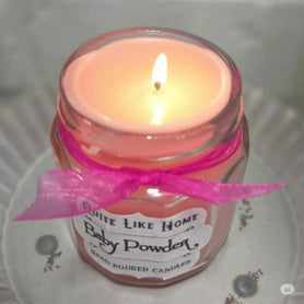 Baby Powder Scented Jar Candle, 4 oz. You choose the color.