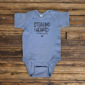 Stealing Hearts Blasting Farts Baby One Piece, Funny Infant Bodysuit