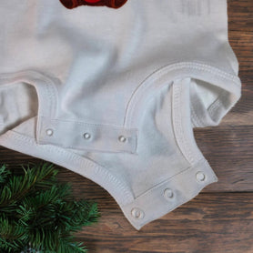 My First Christmas Baby Bodysuit, Green Retro Holiday Infant Outfit, 1st Christmas Baby Shower Gift, Xmas Baby Clothes