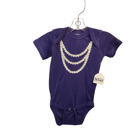 Strands of pearls girls bodysuit / creeper. Girl's first pearls, pearlescent, baby shower gift
