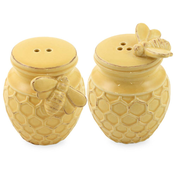 Honeycomb Stoneware  Salt & Pepper Reduex