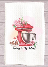 Baking Is My Therapy Kitchen Towel