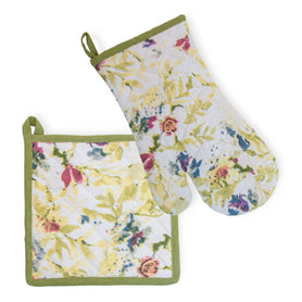 Packed Flowers Oven Mitt & Pot Holder