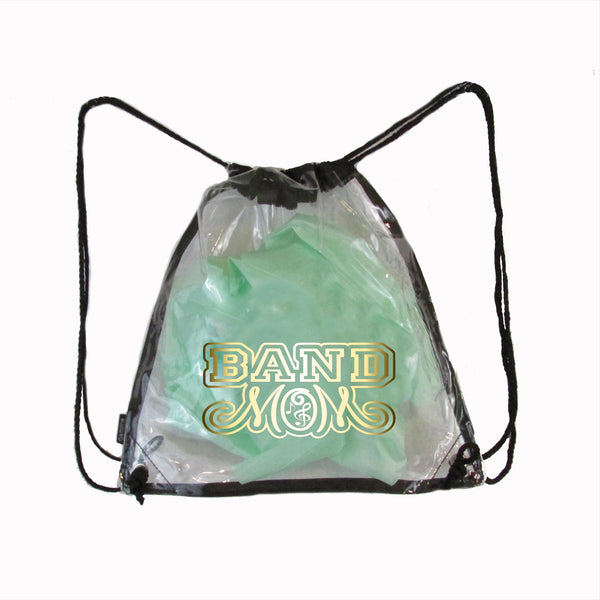 Band Mom 12"x12" clear stadium/ event backpack style bag